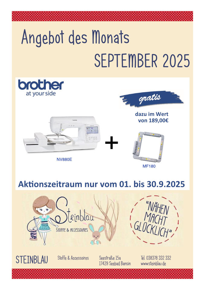 Steinblau Handarbeiten Stoffladen Bansin Usedom