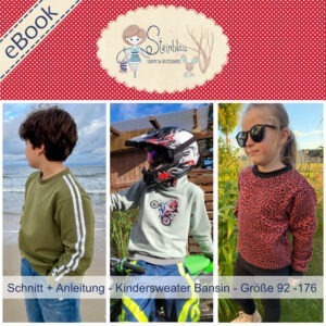 Kindersweater Bansin Stoffladen Steinblau Bansin